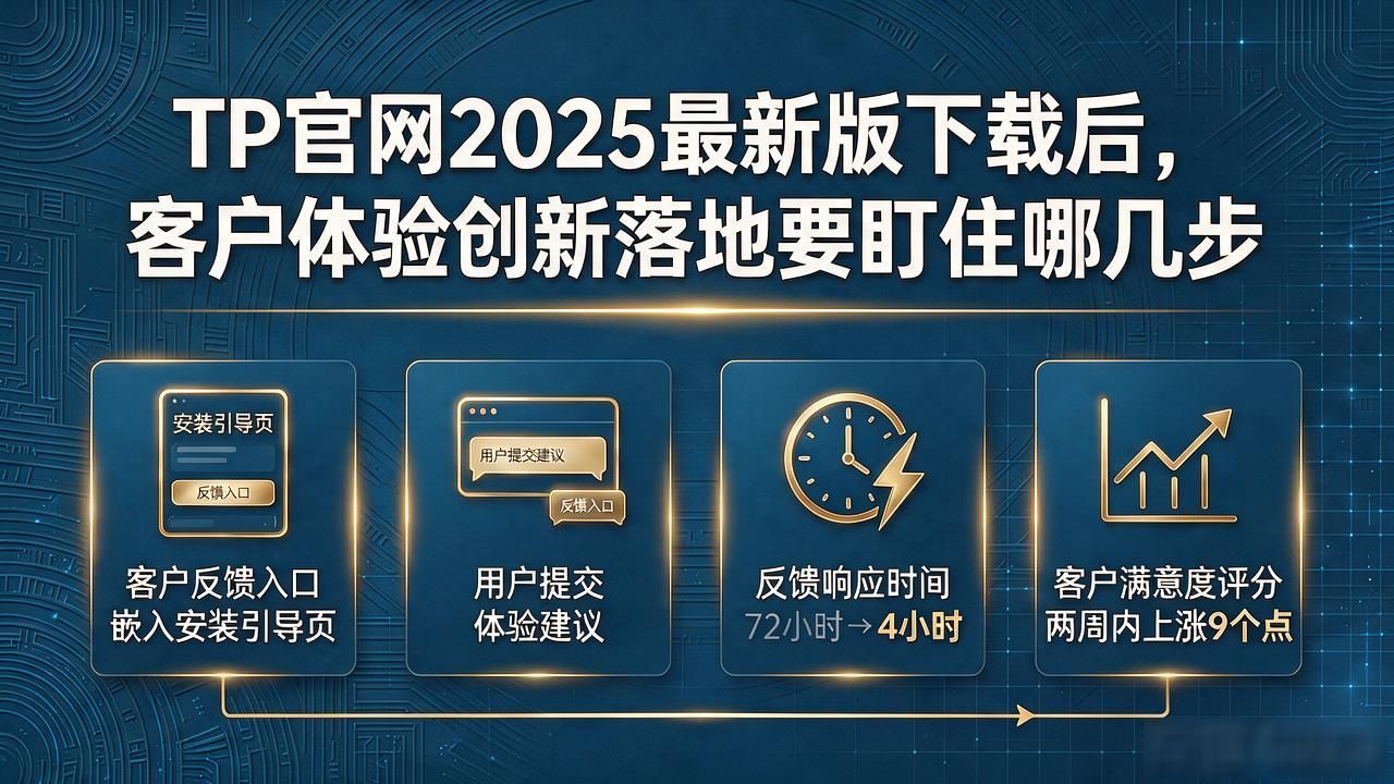 TP官网2025最新版下载后，客户体验创新落地要盯住哪几步