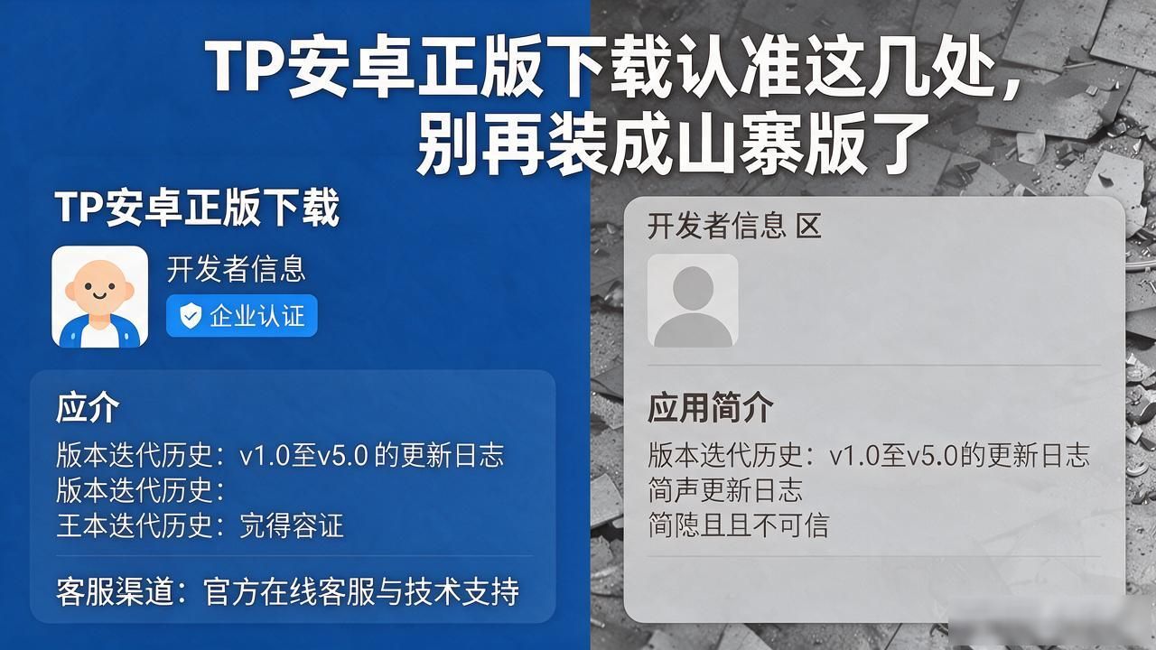 TP官方下载安卓2025年正版识别技巧_分辨正版TP安卓_识别山寨TP应用