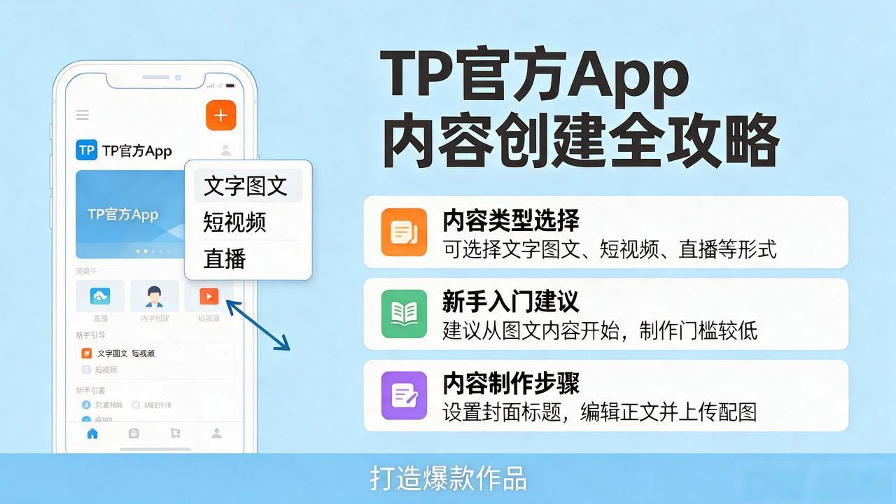 图文内容创作技巧_TP应用新手教程_如何在TP官方下载安装app上进行内容创建