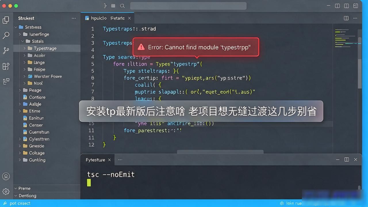 安装tp最新版后的注意事项，助你无缝过渡到新版本。_tsconfig.json废弃字段处理_TypeScript升级报错处理