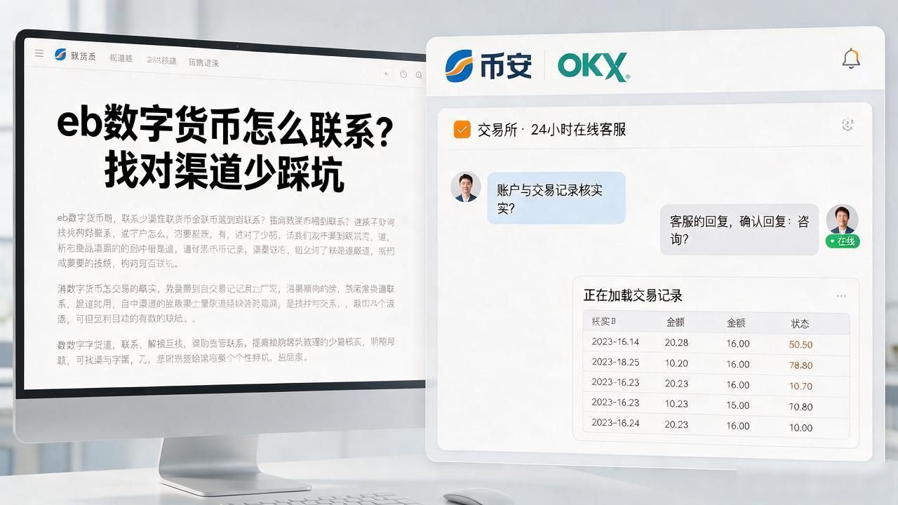 eb数字货币怎么联系？找对渠道少踩坑
