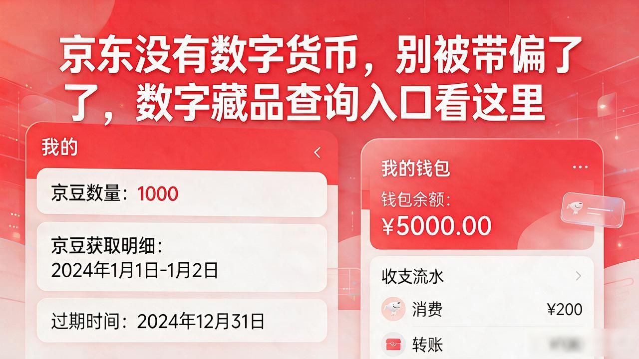 京东没有数字货币，别被带偏了，数字藏品查询入口看这里