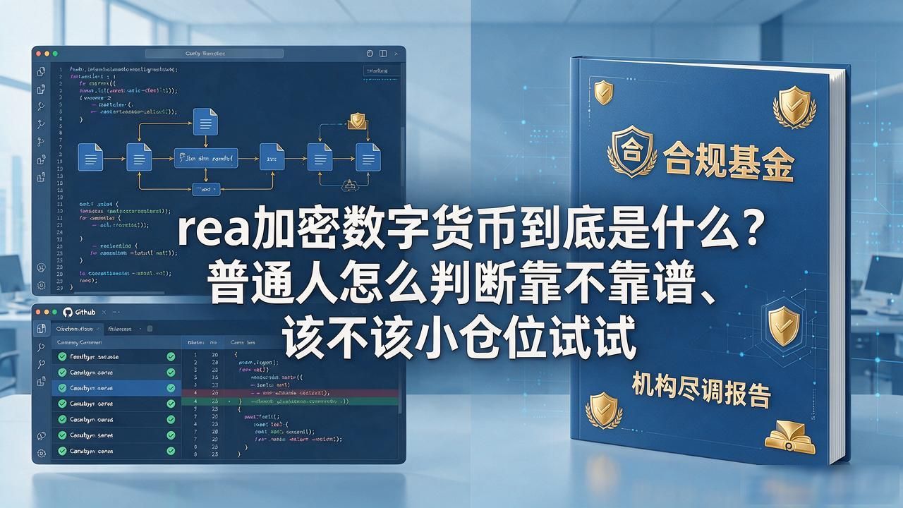 rea加密数字货币到底是什么？普通人怎么判断靠不靠谱、该不该小仓位试试