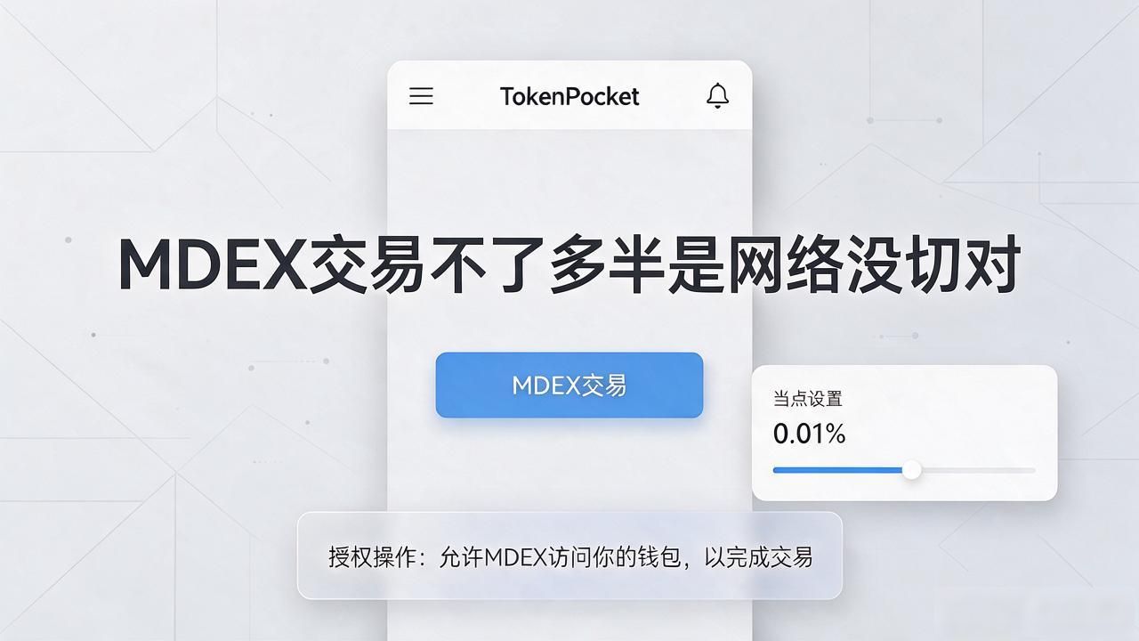 TP钱包里MDEX交易不了，多半是网络没切对