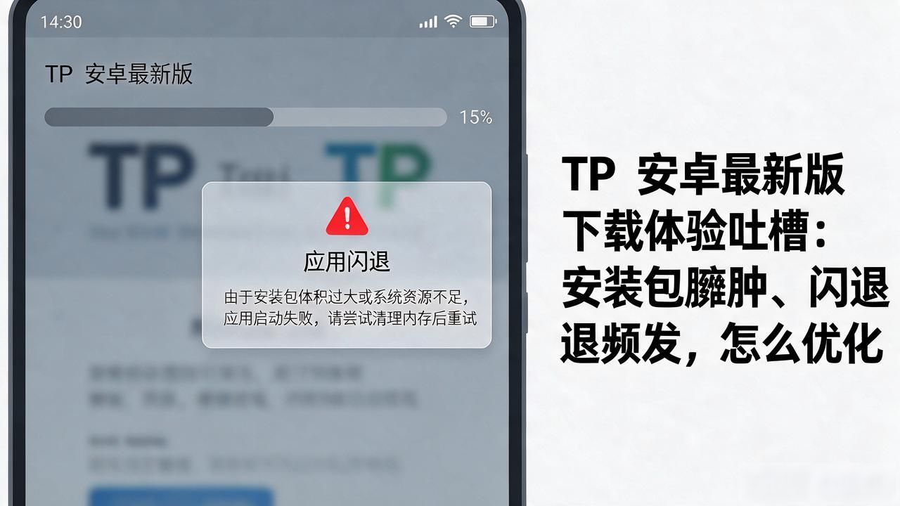 TP安卓最新版下载体验吐槽：安装包臃肿、闪退频发，怎么优化