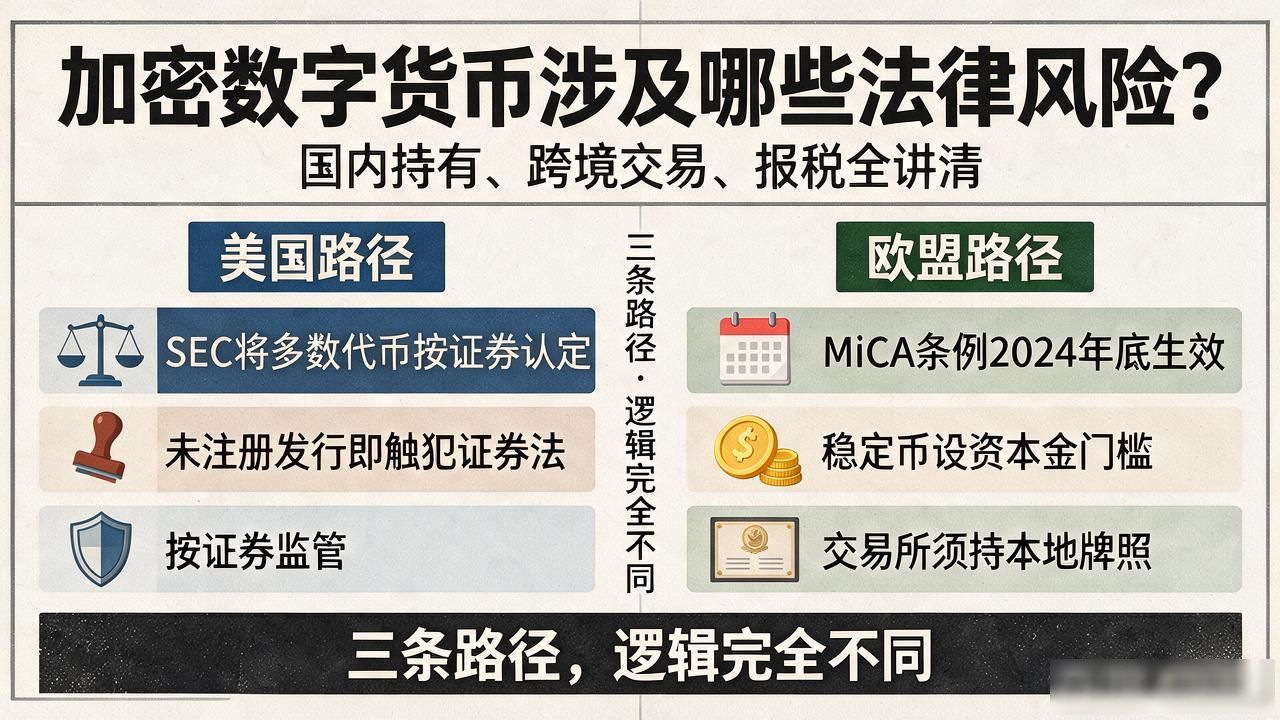 加密数字货币各国法律监管差异_加密数字货币的法律_虚拟货币持有交易法律风险