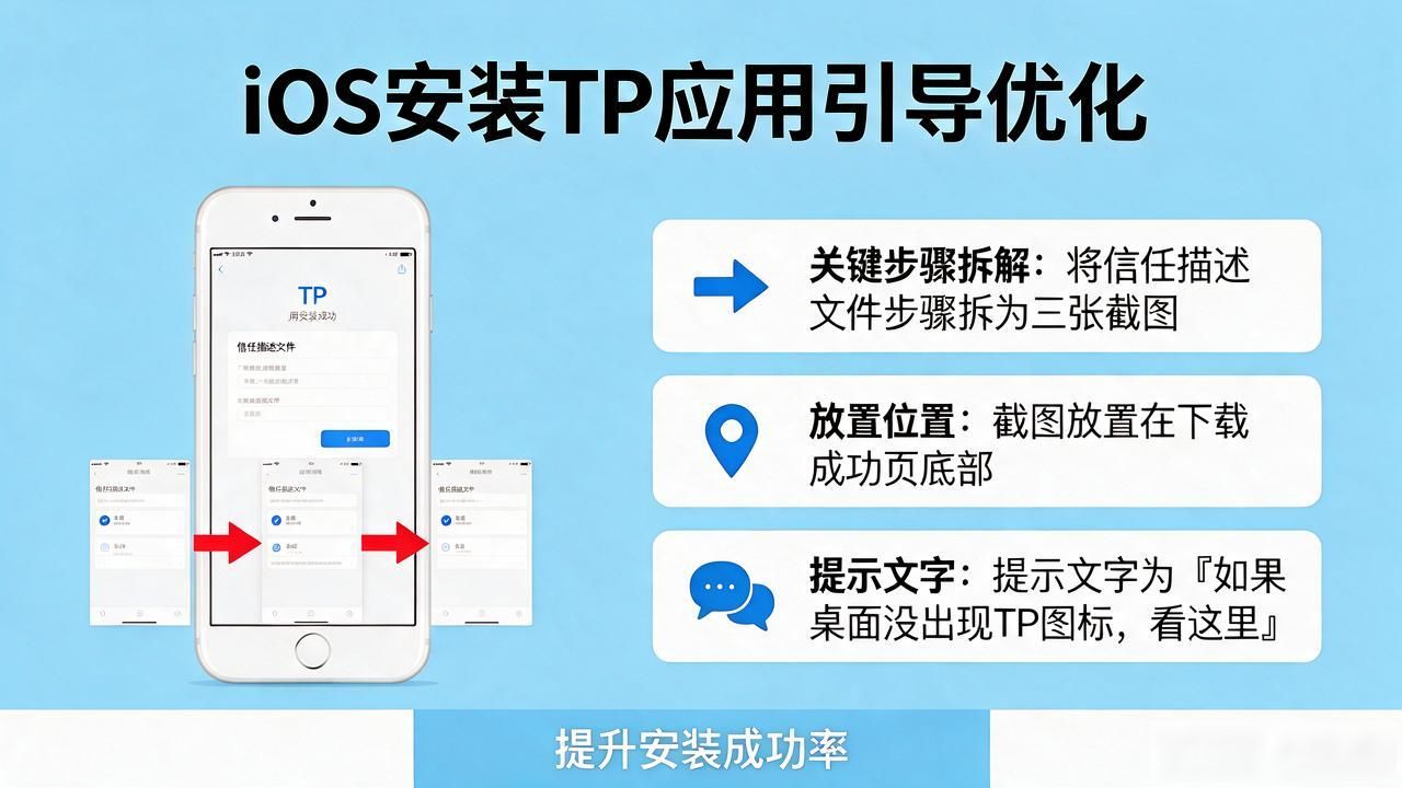 在TP官网下载苹果版，用户引导怎么设计才不让人半途而废
