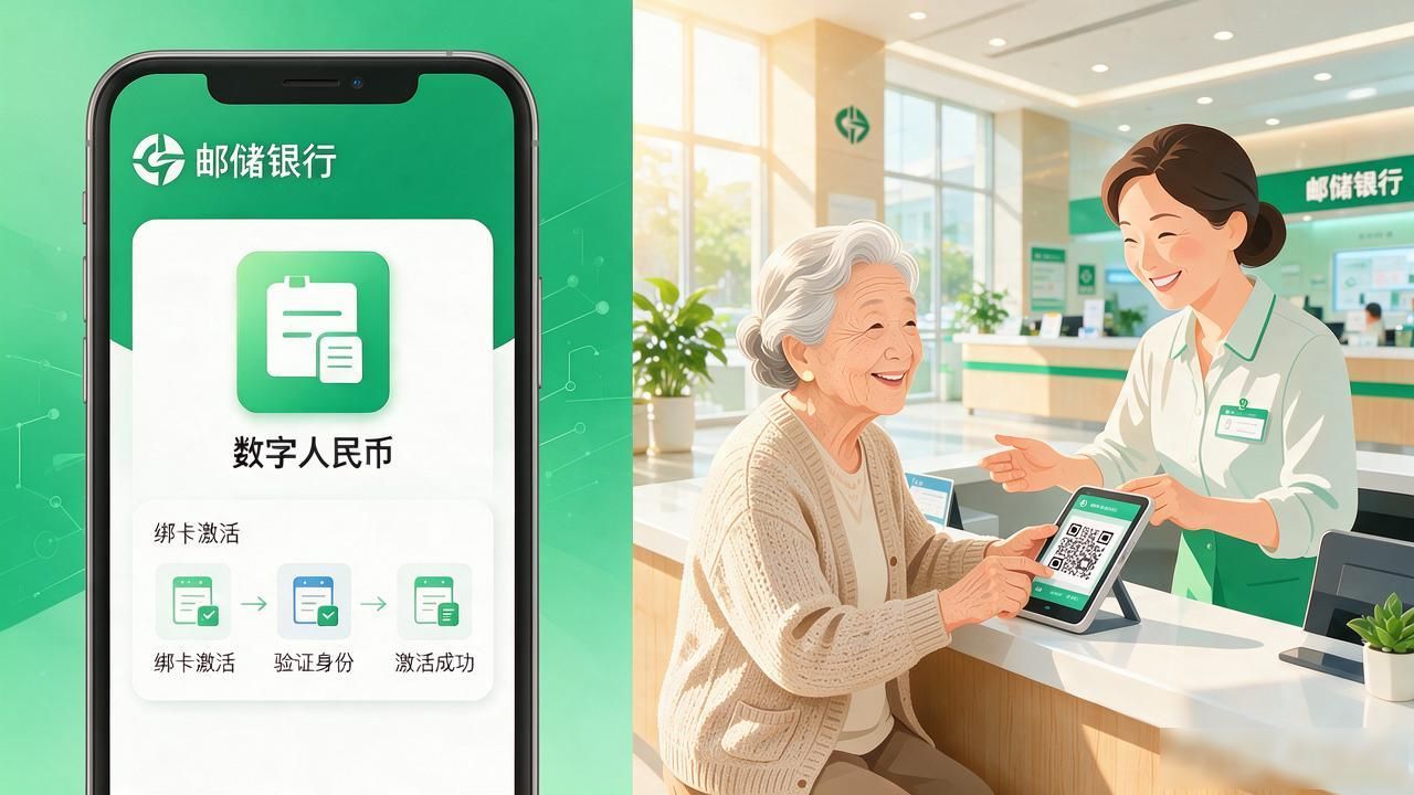 邮储银行数字货币怎么开通？去柜台还是手机App就能办