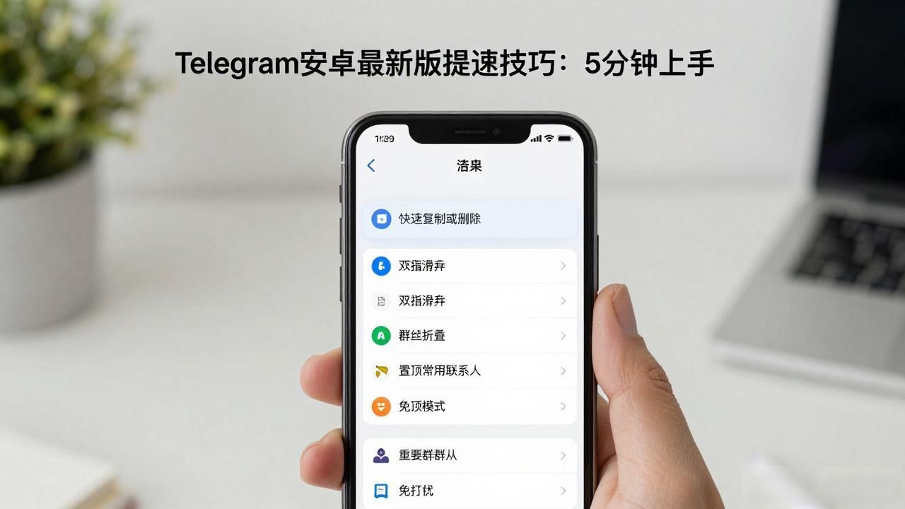 Telegram安卓最新版提速技巧：5分钟上手