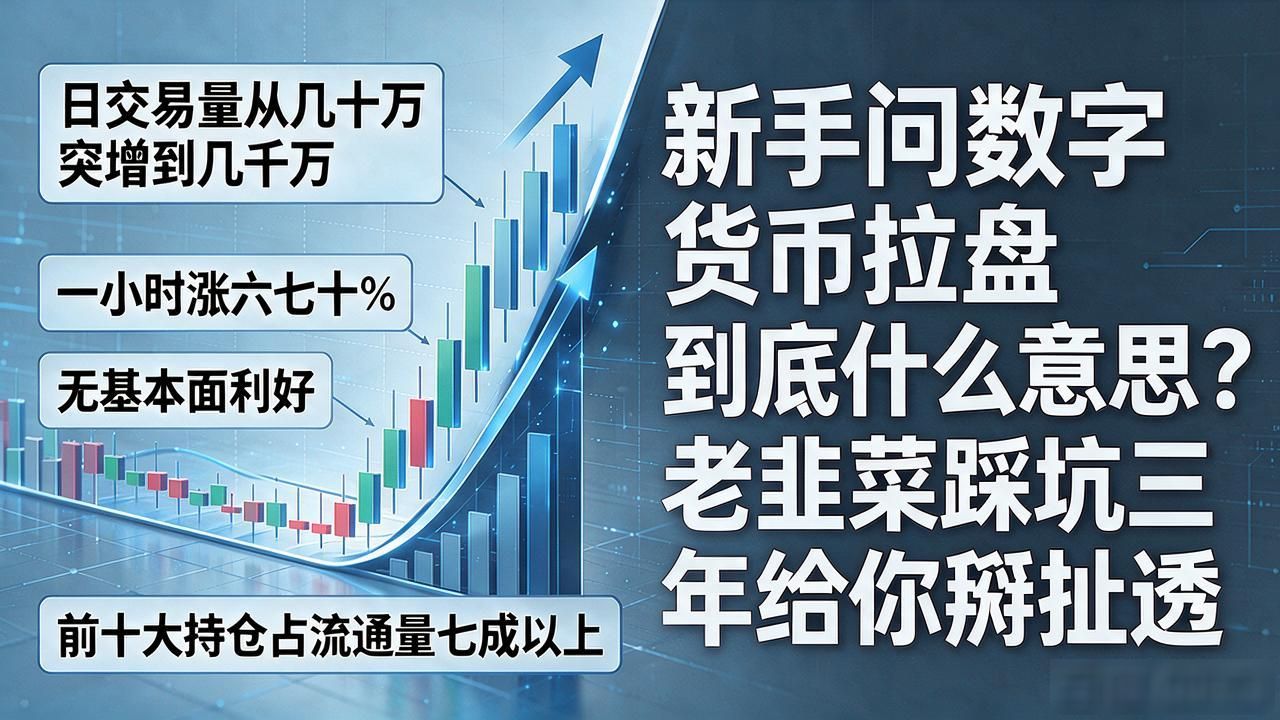 新手问数字货币拉盘到底什么意思？老韭菜踩坑三年给你掰扯透