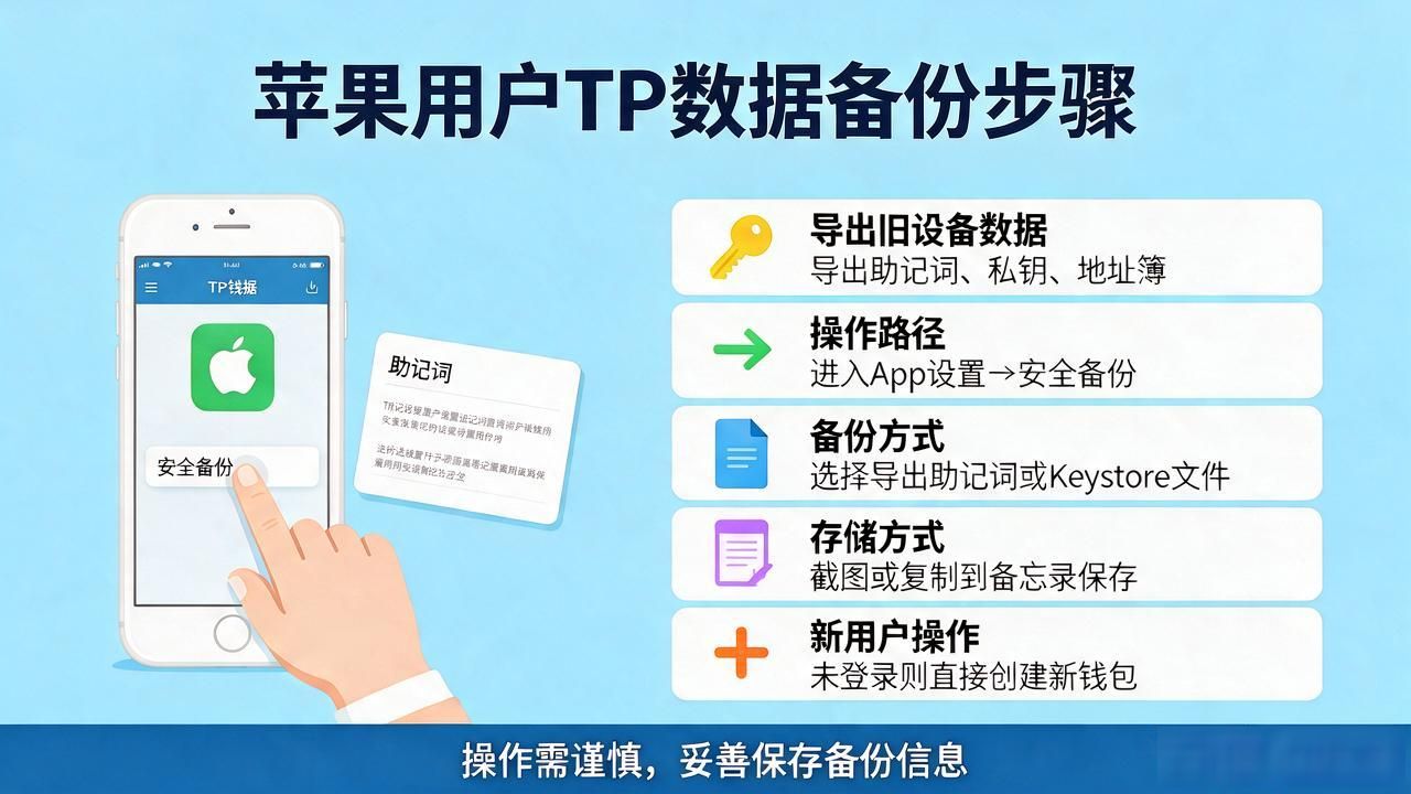 苹果用户从TP官网下载App，数据备份这几步别落下