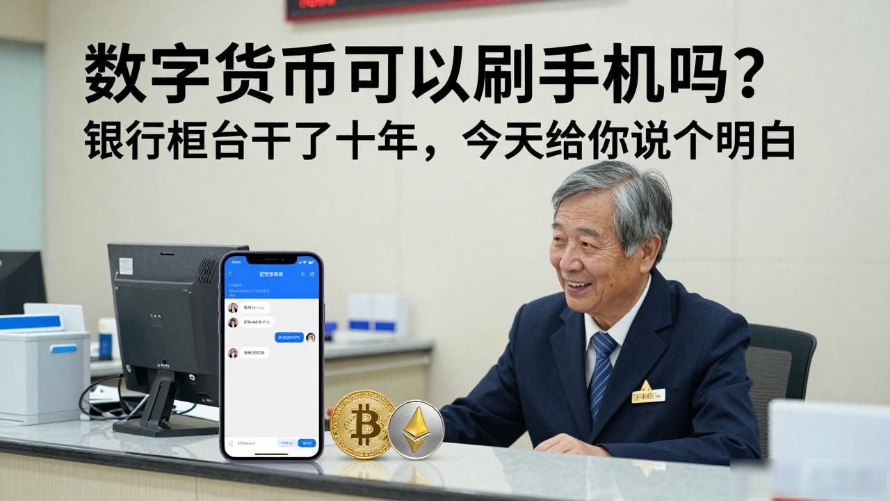 数字货币可以刷手机吗？银行柜台干了十年，今天给你说个明白