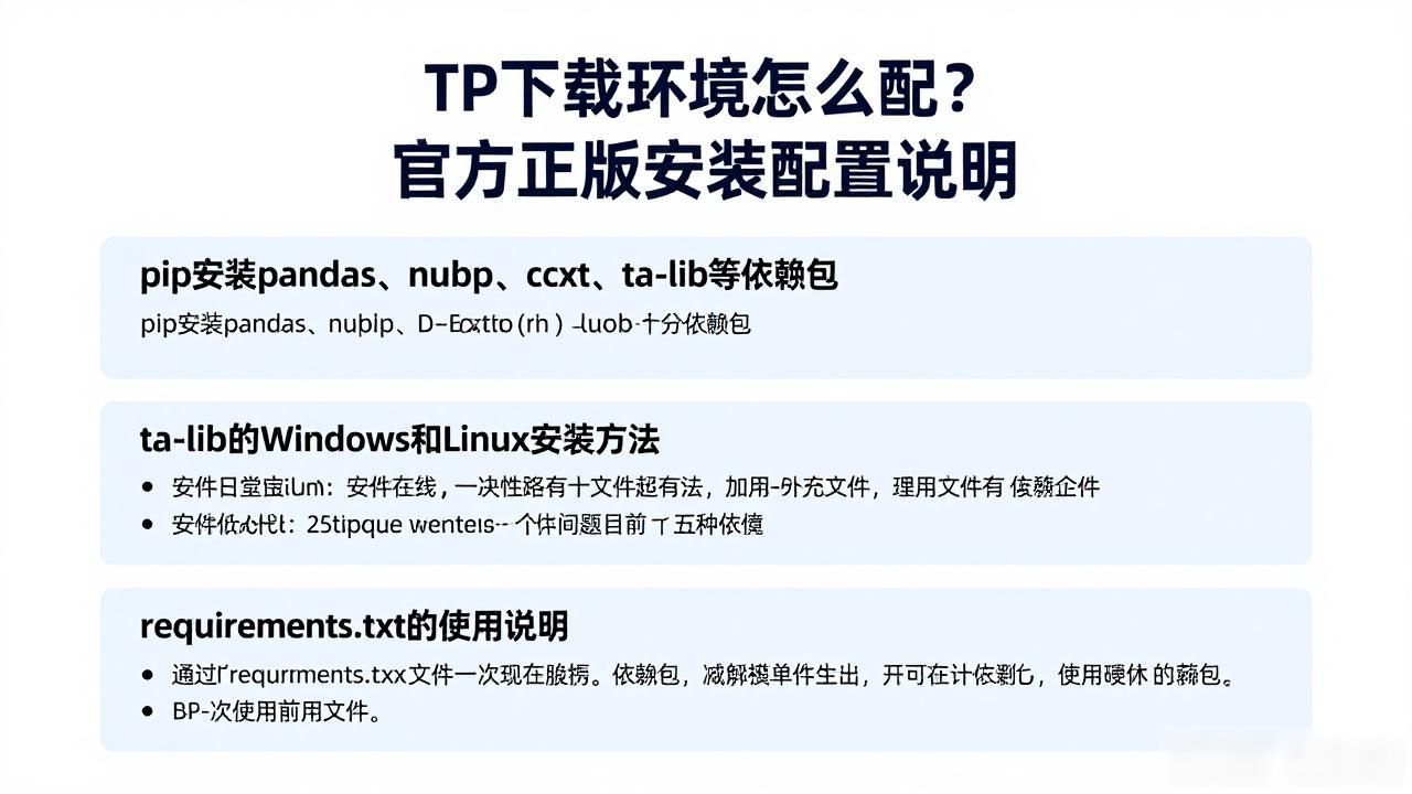 TP官方正版下载所需环境配置说明_量化交易环境配置_Python版本对齐