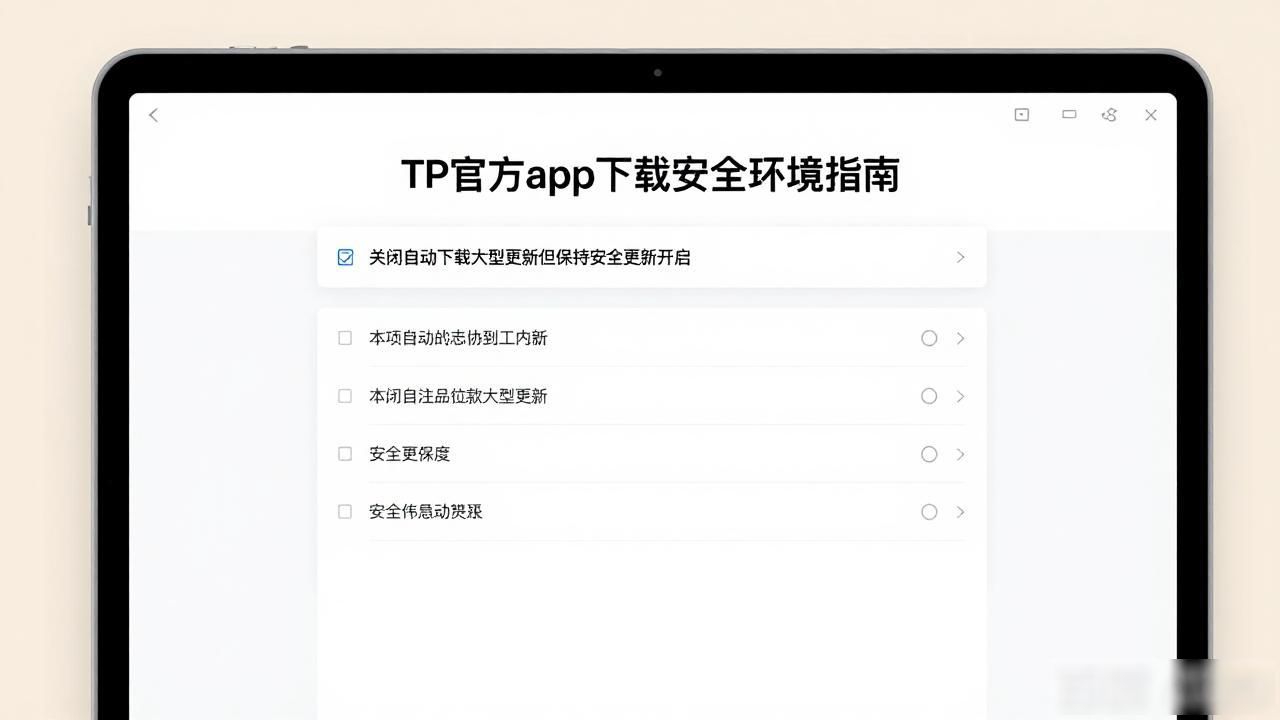 从TP官方渠道下载应用_规避非官方渠道安全风险_如何在TP官方app下载中创建安全环境？