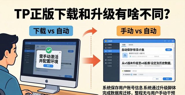TP正版下载和升级有啥不同？一看就懂