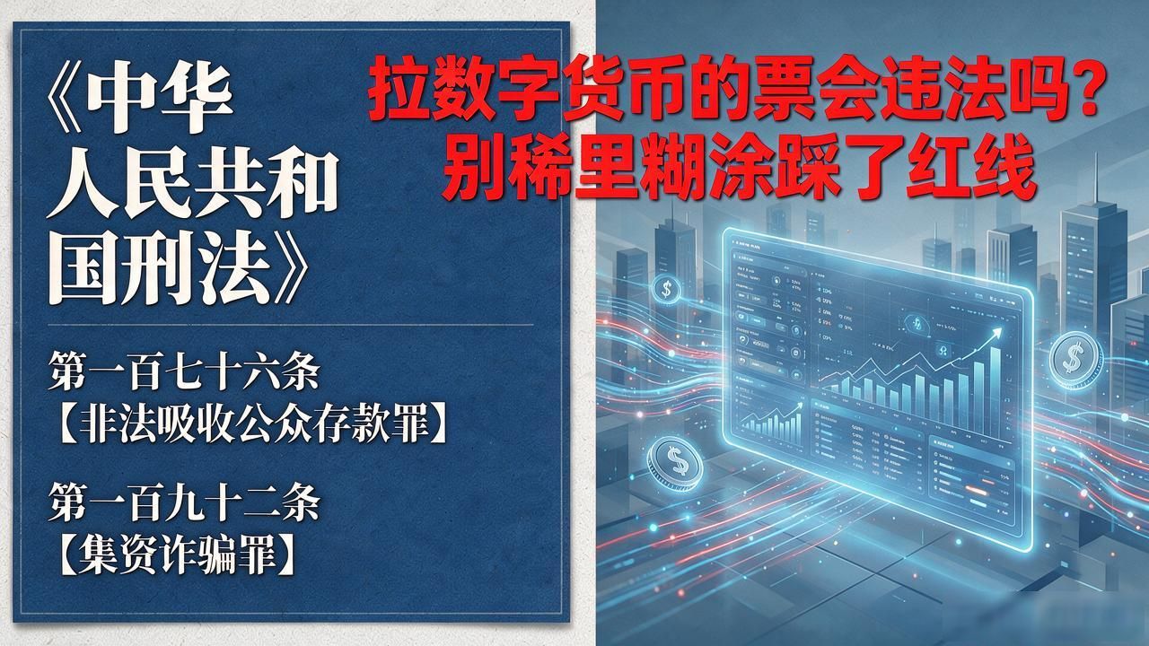 拉数字货币的票会违法吗？别稀里糊涂踩了红线