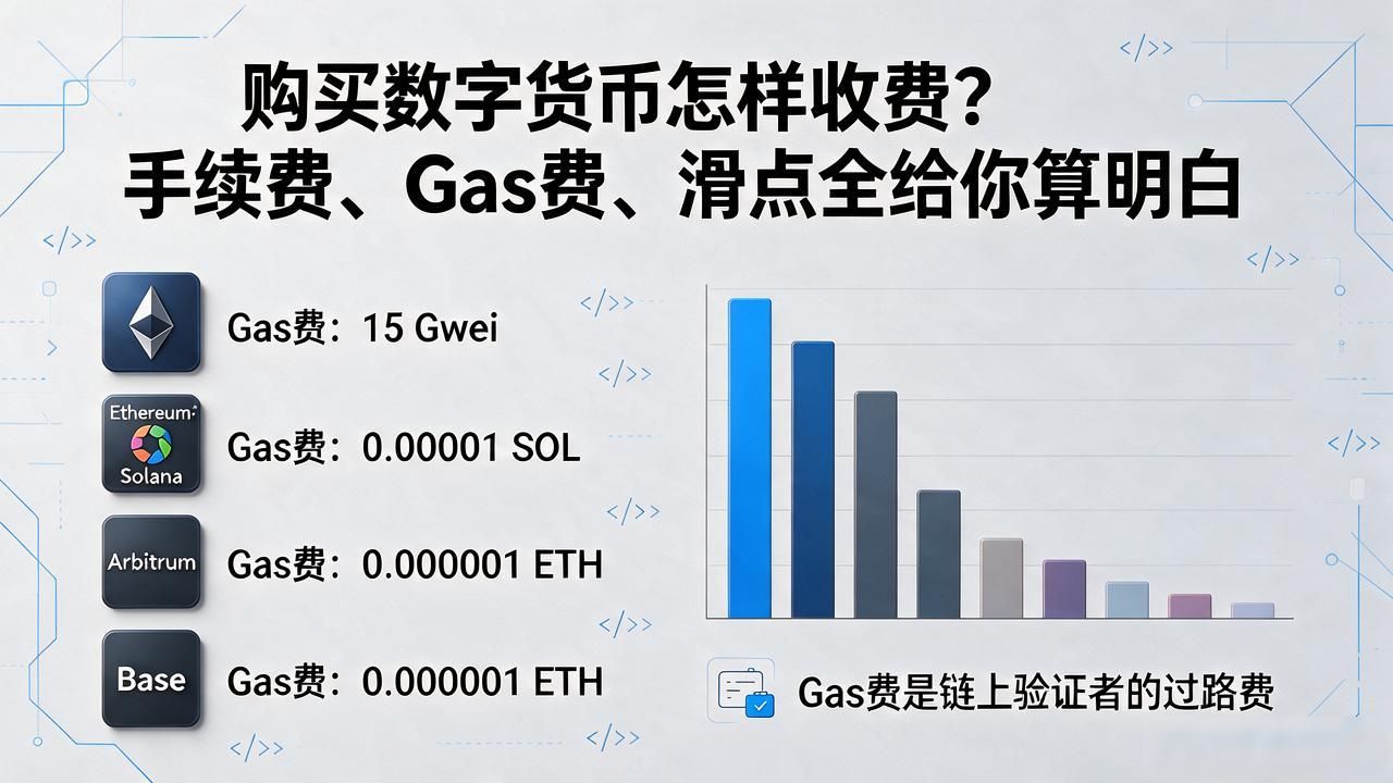 购买数字货币怎样收费？手续费、Gas费、滑点全给你算明白