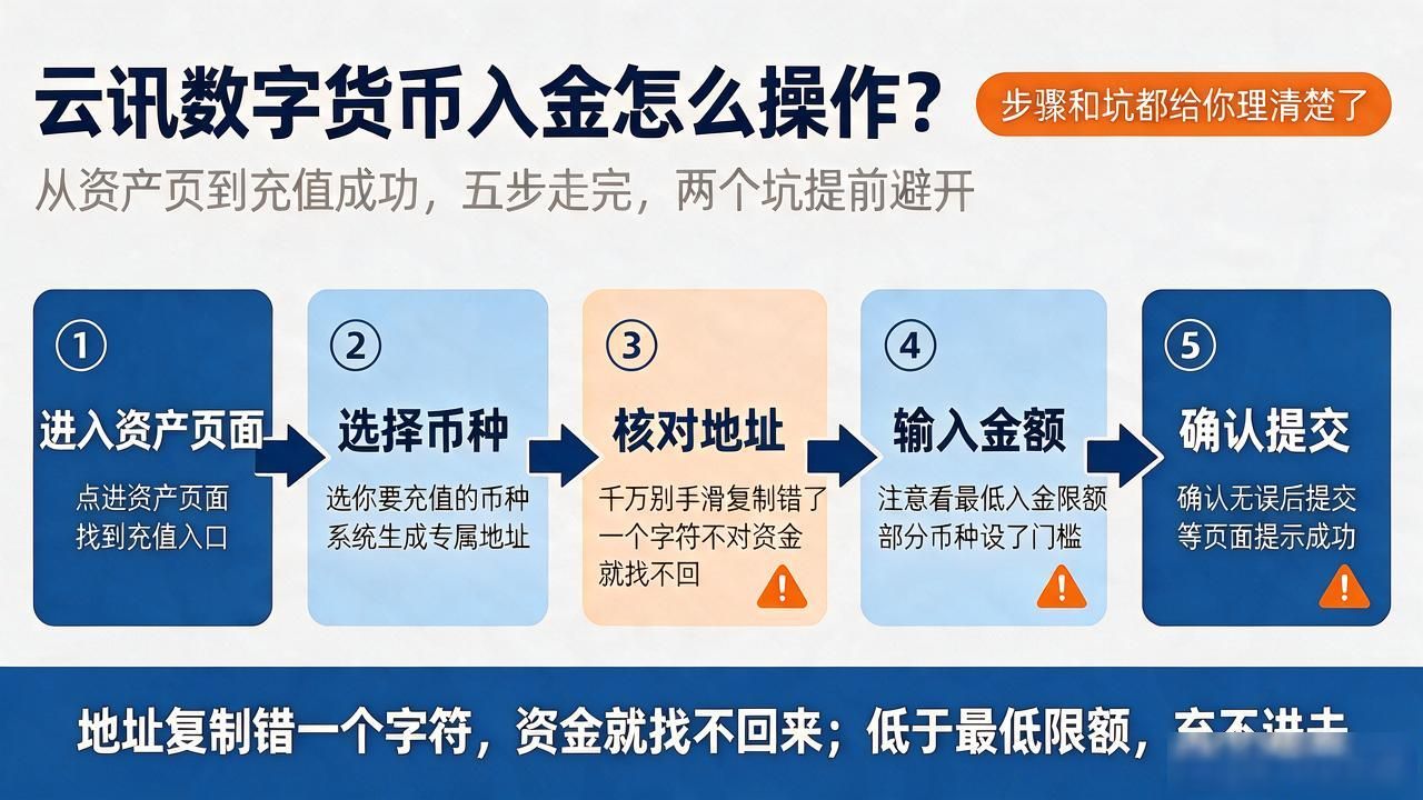 云讯平台入金注意事项_云讯数字货币入金_云讯数字货币入金流程