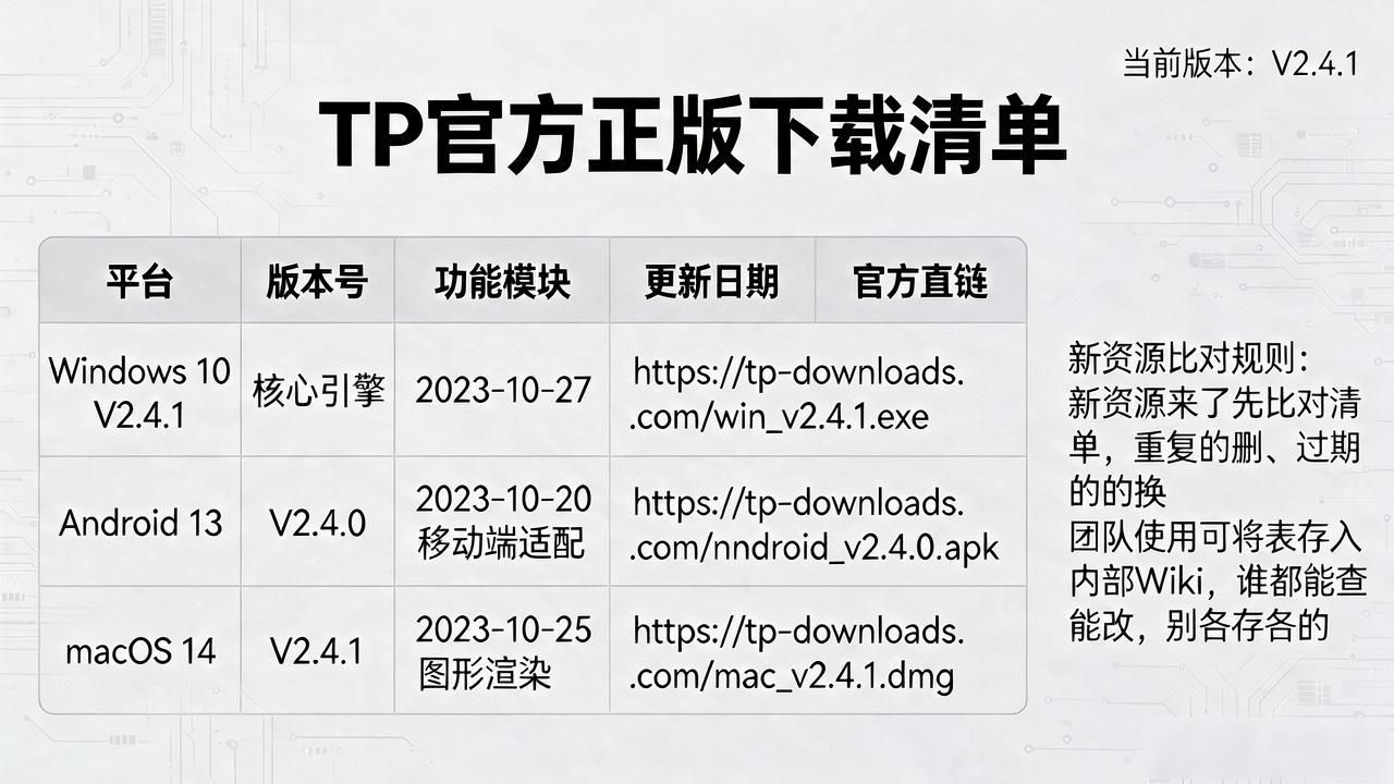 tp官方正版下载资源整合技巧_TP官方下载渠道_辨别官方源最靠谱办法