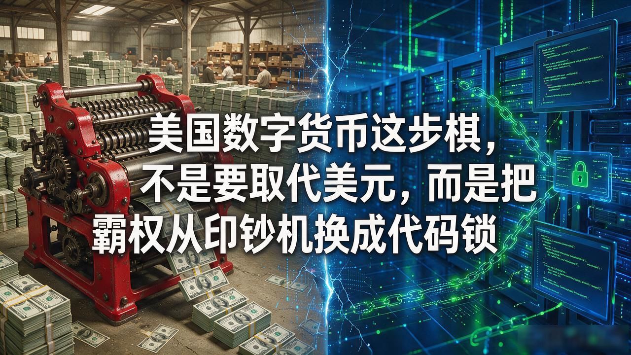 美国数字货币这步棋，不是要取代美元，而是把霸权从印钞机换成代码锁