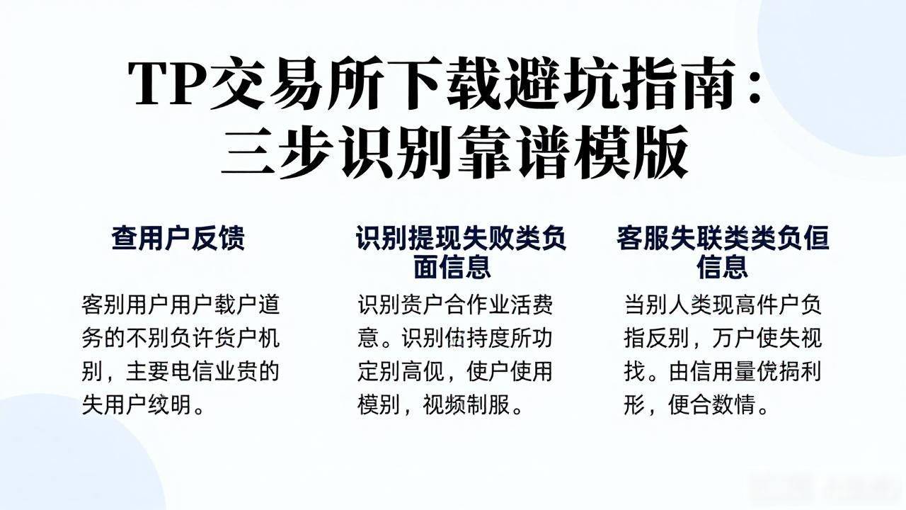 TP交易所下载避坑指南：三步识别靠谱模版